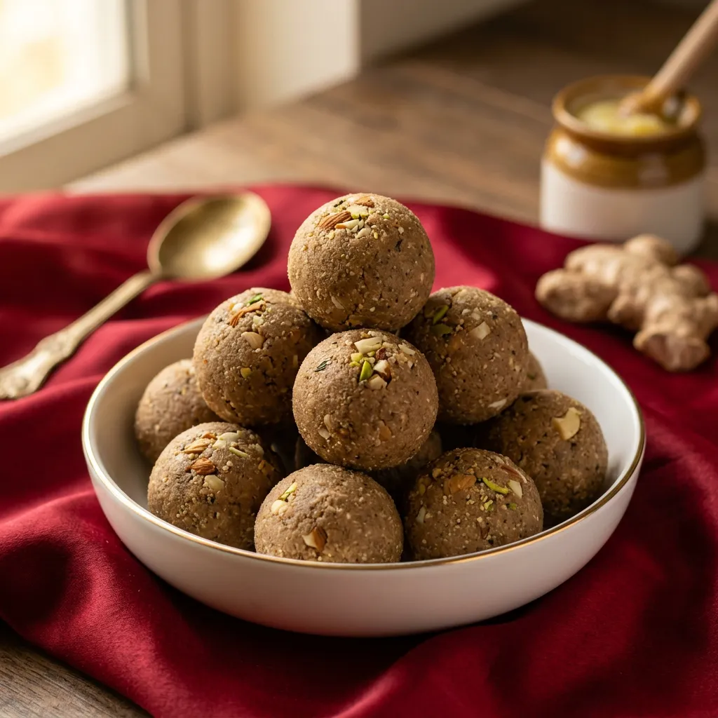 Sonth Laddu ( Serving in food grade aluminum foil )