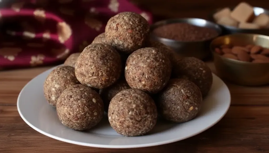 Flaxseeds Laddu ( Serving in food grade aluminum foil )