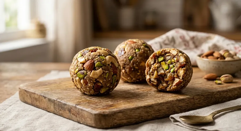 Dry Fruits laddu ( Serving in food grade aluminum foil ) (8 pcs 200 gm)